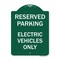 Signmission For Electrical Cars Reserved Parking Electric Vehicles Heavy-Gauge Alum, 18" x 24", GW-1824-23948 A-DES-GW-1824-23948 - alternate 1